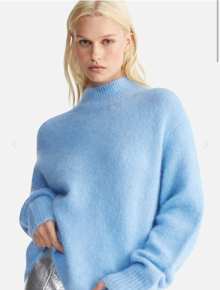 Nicola Mohair knit- cornflower blue